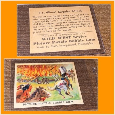 WILD WEST SERIES VINTAGE TRADING CARD GUM INC. 1933 R172 RARE CONDITION!!!  - Image 1 of 3