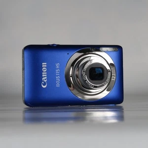 Canon IXUS 115 HS / POWERSHOT ELPH 100 HS 12.1MP 4X Digital Camera Blue, Boxed - Picture 1 of 21