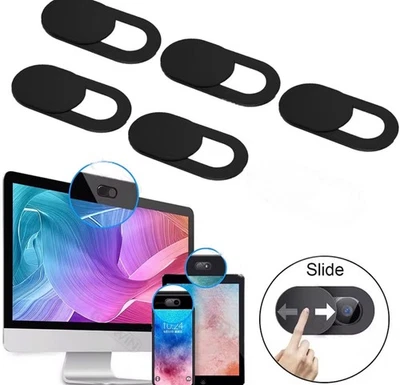 5pc Webcam Cover Slim Slider Camera Shield Privacy Protect Sticker For Laptop PC - Image 1 of 4