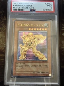 Yu-Gi-Oh Elemental HERO Bladedge EEN-JP007 Ultimate Rare Japanese PSA9 Mint - Picture 1 of 19