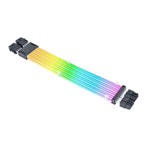 Lian Li Strimer Wireless ARGB Extension Cable, 2 x 8-Pin CPU, 8 Light Guides, 88 - Picture 1 of 4