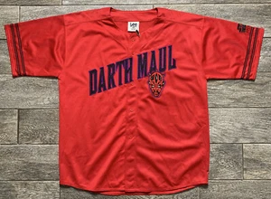 Vintage 90er Star Wars Darth Maul Baseball Trikot XL Lee Sport Episode I. Neu mit Etikett - Bild 1 von 10