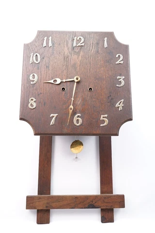 Antique Mission Oak Wall Clock National Clock Co - 23.5 in Regulator Wall Clock Cover