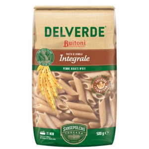 Delverde Pasta Integral Penne Rigate 500g Paquete De 6 - Imagen 1 de 1