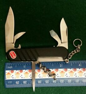 Wenger Swiss Buck Odyssey knife, black composite handles 