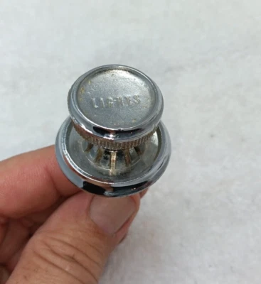 OEM 1966 1967 Dodge Coronet R/T Hemi Charger dash headlight switch knob & bezel - Image 1 of 2