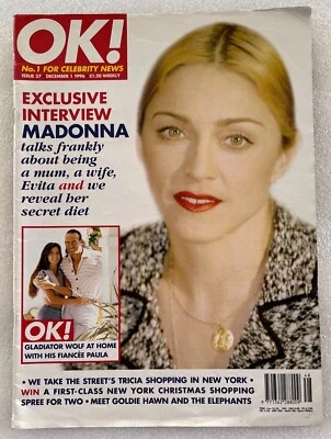 LOT MADONNA 3 OK MAGAZINES 1996, 200, 2001 - Image 1 of 4