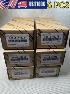 6PCS OEM 90919-02248 Genuine Ignition Coils Denso UF495 4Runner Tundra V6 V8 - Picture 1 of 5