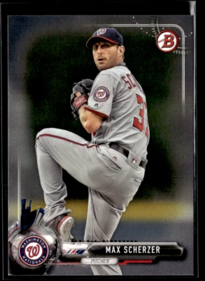 2017 Bowman #43 Max Scherzer Nationals  - Image 1 of 2