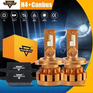 AUXBEAM 9003 H4 LED Headlight w/Canbus Hi-Lo Beam for Toyota Tundra Tacoma Yaris - Picture 1 of 12