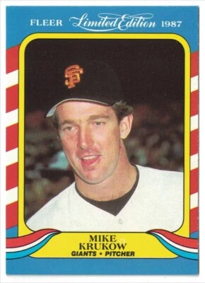 1987 Fleer Limited Edition Baseball Superstars - Box Set #24 Mike Krukow - Image 1 of 2