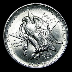 1934 Texas Commemorative Half Dollar Silver Gem BU Stunning Coin ---- #955Z - Picture 1 of 6