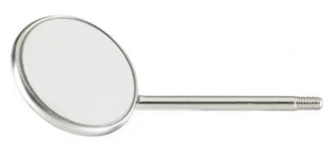 J&J Instruments Specchietti Dentali Superficie Anteriore Stelo Semplice #4 Scatola Cromata/12 - Foto 1 di 2