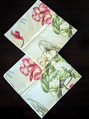 Rose Tree Napkins Set of 2  Floral Cottage Shabby French Country NWT - Image 1 of 4