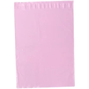 100 bolsas de correo de polietileno sin forrar rosa claro de 12"" X 15,5"" auto-sellado - Imagen 1 de 2