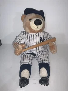 Vintage 1993 Pro Bear 22" New York Yankees With Baseball Bat JJ Wind Inc - Picture 1 of 5