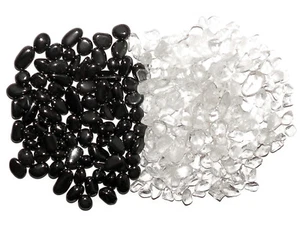 Bergkristall + Hämatit Set 100g Trommelsteine - Bild 1 von 1