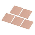 Heatsink Copper Sheet 0.5mm with Thermal Conductive Tapes for Computer 5 Set