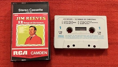 JIM REEVES - CASSETTE TAPE - 12 SONGS OF CHRISTMAS - UK REISSUE ON RCA CAMDEN Foto 1 de 4
