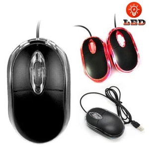Corded Mouse 1000 DPI Gaming Mouse 2 Buttons USB Optical Wired Game Mice - Picture 1 of 8