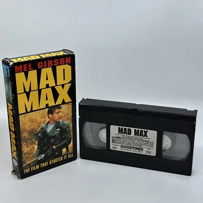 Mad Max VHS Mel Gibson 1979 Orion Goodtimes 1993 Rated R - Image 1 of 4