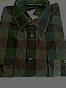 J.Ferrar Mens sz 17-17 1/2(XL)  Slim Fit Plaid Long Sleeve Button Front Shirt - Picture 1 of 9