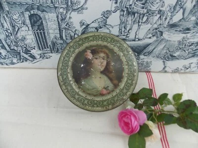 ANCIENNE BOITE EN TOLE PUBLICITAIRE BISCUITS PERNOT LITHO - Photo 1/4