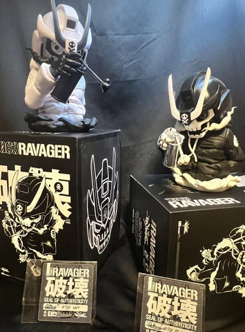 TEQ63 Ravager OG Black & OG White by Quiccs x Martian Toys - Set Of 2 Cover
