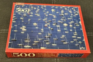 Hoyle 500 piece puzzle 14” x 18” #5501 sailboats water Sealed - Picture 1 of 2