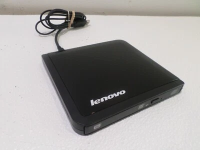 Grabadora de DVD portátil Lenovo 03X6120 delgada USB DY-8A8NH13C con cable USB Foto 1 de 4