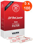 VAUEN Dr. Perl 5 x 100 filtr fajki węgiel aktywny 9mm | z 2 karamikowymi nasadkami