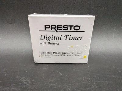 * Новый, запечатанный * Presto 0421301 электронный цифровой таймер зеленый/белый AAA NIB - Изображение 1 из 4