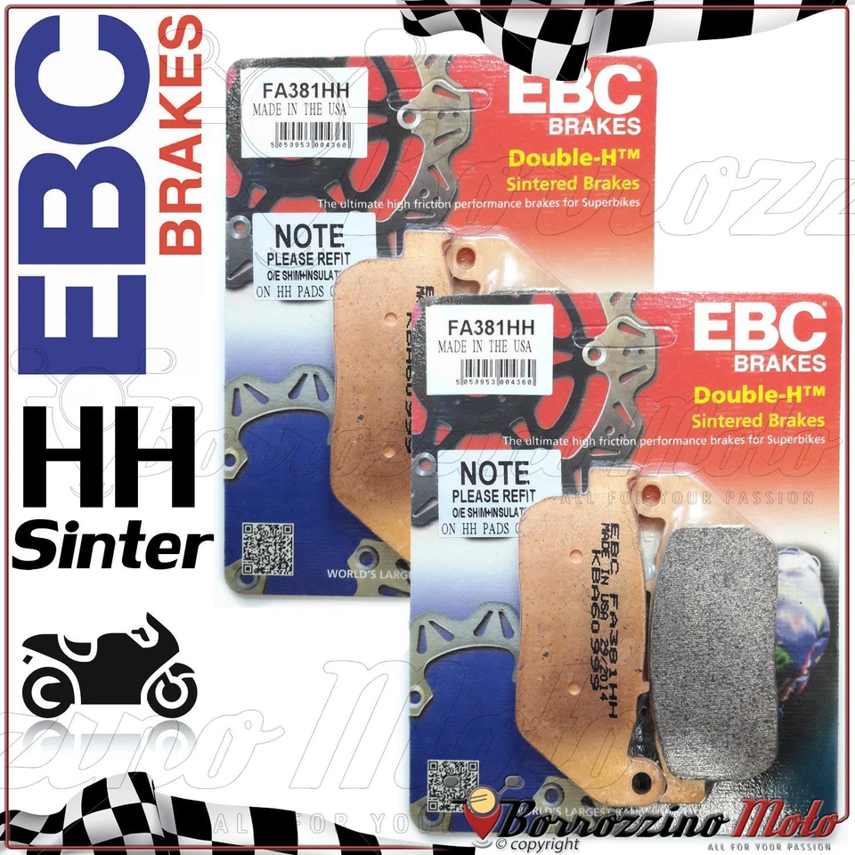 PASTIGLIE FRENO ANTERIORE EBC HH HARLEY DAVIDSON XL 883 R SPORTSTER R 2007 2008 Foto 1 de 1