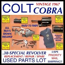 Colt Cobra Blued .38 Special Used Parts Lot - Vintage 1967 Rare Parts As Shown