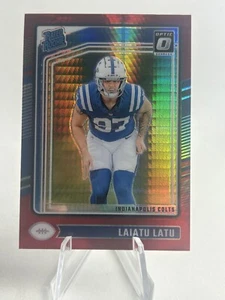 Laiatu Latu RC 2024 Optic Rated Rookie - Red Mojo SP - Colts  - Picture 1 of 2