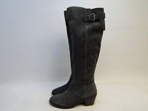 Sole Society Womens Size 10 M Gray Suede Knee High Fashion Boots