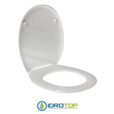 IDROTOP Copriwater per CATALANO LUCE AVVOLGENTE TERMOINDURENTE BIANCO cerniera inox