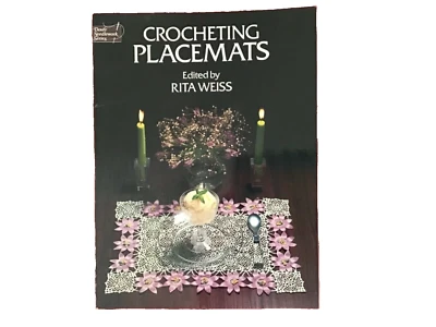 Manteles individuales de ganchillo editados por Rita Weiss libro vintage 1978 Foto 1 de 2