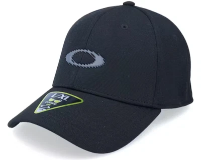 Oakley Hombres Icono Estático Sombrero Béisbol Golf Flexfit Gorra Blackout Grande/XLarge Nuevo Foto 1 de 4