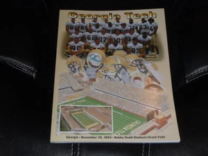 2003 GEORGIA AT GEORGIA TECH COLLEGE FOOTBALL-PROGRAMM FAST NEUWERTIG - Bild 1 von 1