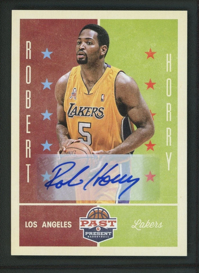 2012-13 ROBERT HORRY AUTO PANINI PAST AND PRESENT AUTOGRAPHS - Image 1 of 2