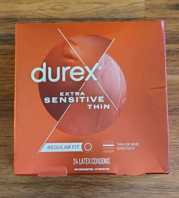 Durex Extra Sensitive Thin Regular Fit Condoms - Image 1 of 4