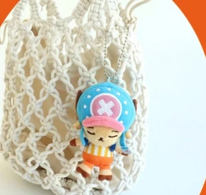 One Piece Official Plush Doll : Sleeping Chopper Key Ring Bag Charm 8cm Genuine - Picture 1 of 5