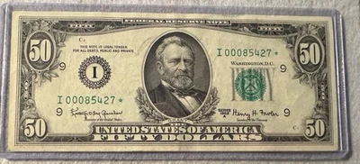 Series 1963-A $50 Star Note $50 Dollar Federal Reserve Note Minneapolis District - Image 1 of 2
