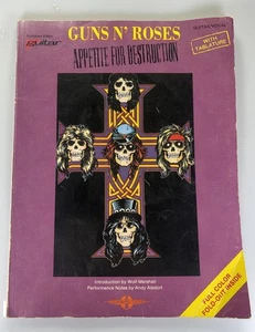 Guns N' Roses Appetite For Destruction Guitar Tablature Book (1988) With Poster! - Picture 1 of 7
