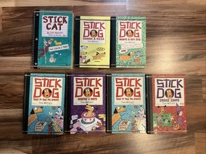 Stick Dog Stick Cat Children’s Book Mixed Lot Of 5 HC & 2 PB - Foto 1 di 20