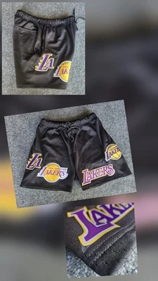 Los Angeles Lakers Shorts Mens Medium NBA Basketball Pro Standard Embroidered - Image 1 of 4
