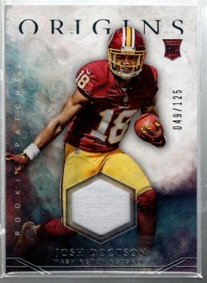 B3569- 2016 Panini Origins Rookie Patches #7 Josh Doctson Jersey /125 - NM-MT - Image 1 of 2