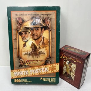 Puzzle de póster de película Indiana Jones y la última cruzada 500 piezas NUEVO + DVD - Imagen 1 de 9