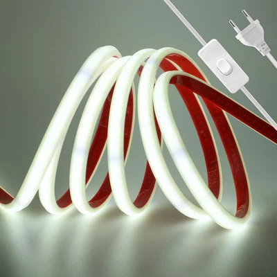 Striscia LED COB 230V 2M, Ogni 10Cm Può Essere Tagliato Una Volta, Flessibile Im - Immagine 1 di 4